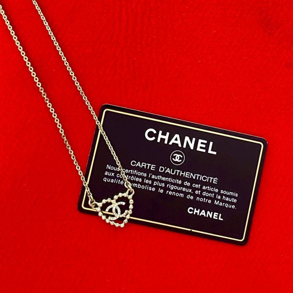 Chanel Coco Mark Heart Motif Necklace